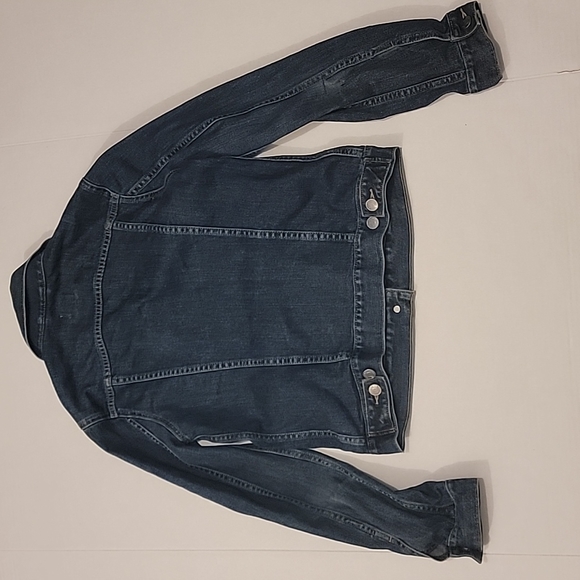 GAP Icon Jean Jacket Cotton Spandex Stretch Blend Denim Women's XS - Picture 10 of 16